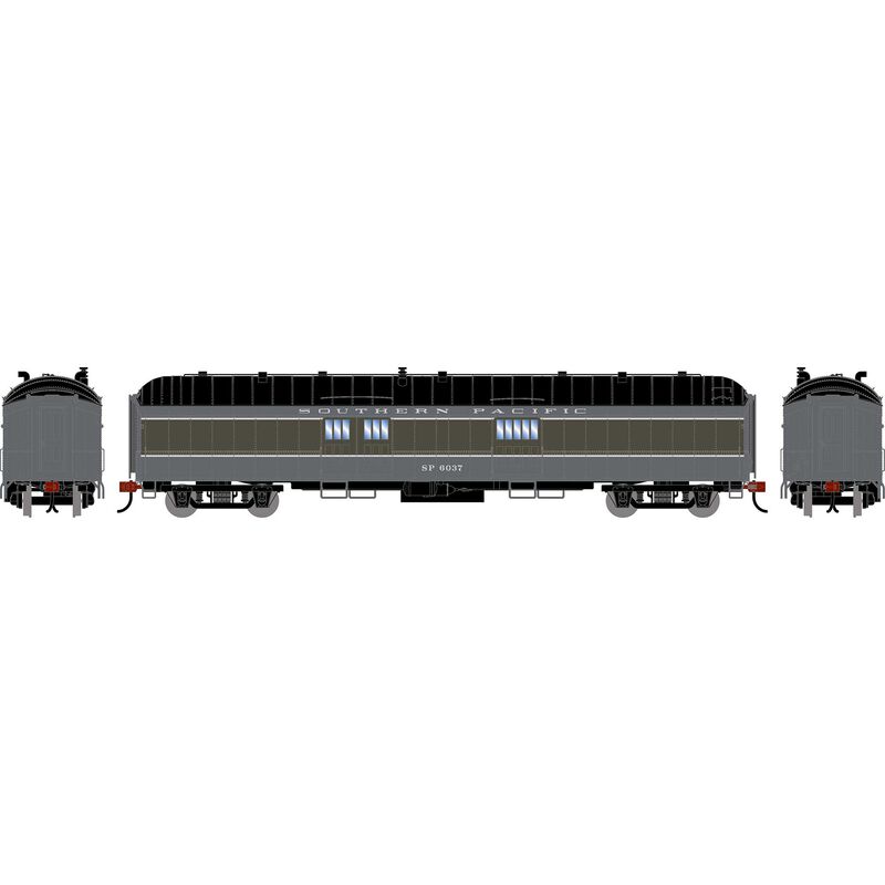 Athearn HO 2639 - 60' Pullman Common Standard Baggage Car "Southern Pacific" #6037 (Two-Tone Gray)