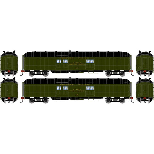 Athearn HO 2646 - 60' Pullman Common Standard Baggage Car "Western Pacific" #137/140 (2-Pack)