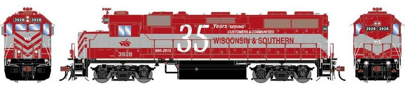 Athearn HO ATHNG-1974 - Genesis - GP39-2 PH I Locomotive "WAMX" #3928 (Wisconsin Southern 35th Anniversary)