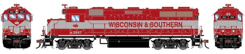 Athearn HO ATHNG-1991 - Genesis - GP39-2 PH I Locomotive w/DCC & Sound "WAMX" #3947 (Wisconsin Southern)