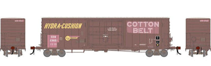 Athearn HO 2223 -Genesis - 50' PC&F Smooth Side Box Car w/14' Plug Door "Cotton Belt" SSW #23651 (Primed for Grime)