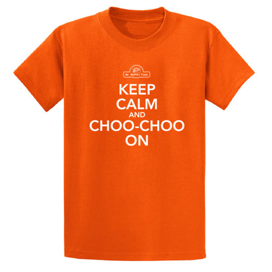 T-Shirt - "Keep Calm and Choo-Choo On" Adult (Orange)