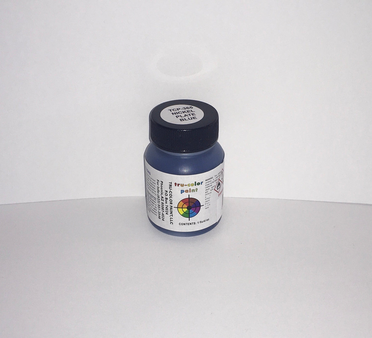 Tru-Color Paint - TCP-365 - Nickel Plate - Blue (Solvent-Based Paint)