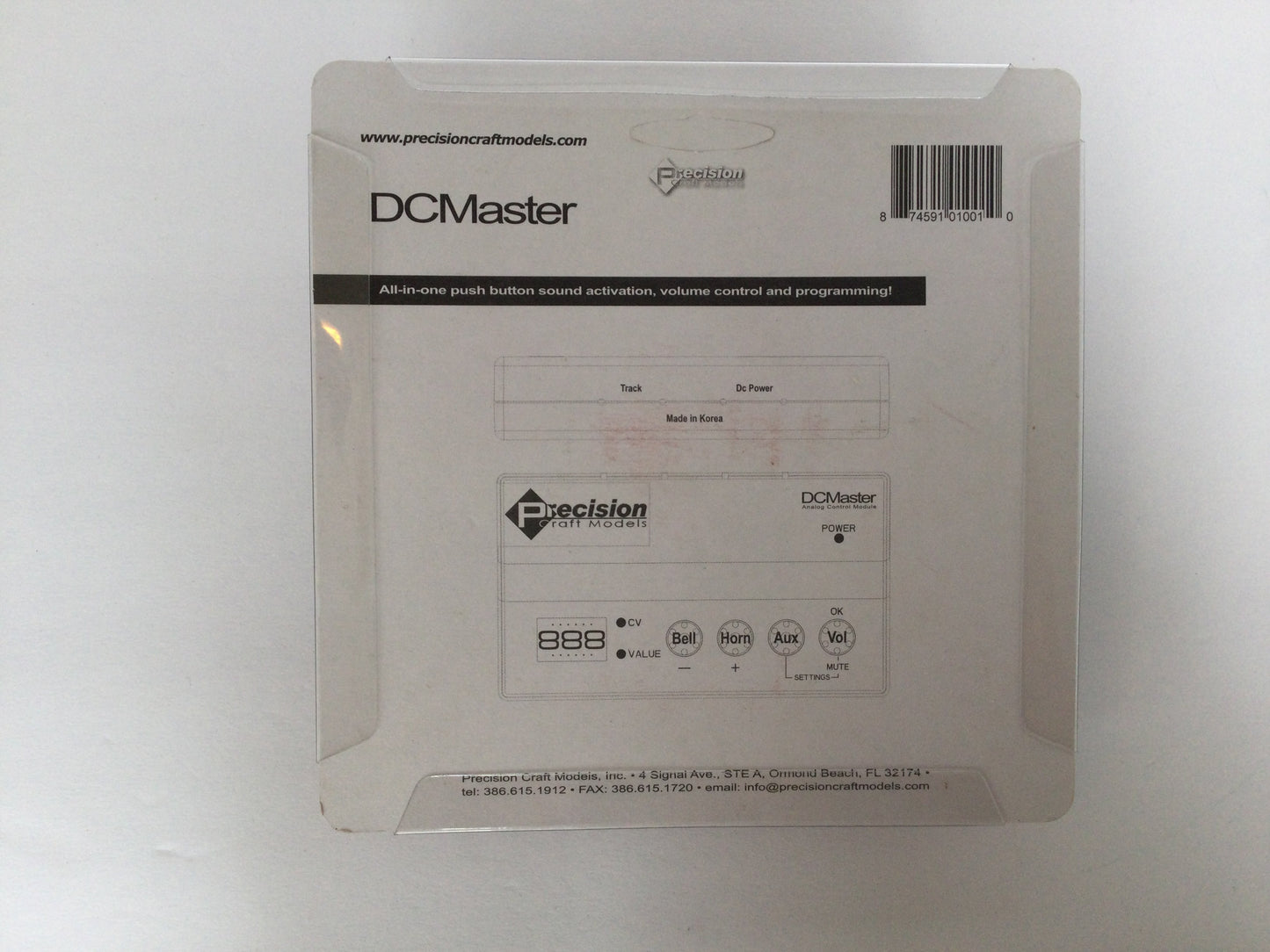 Precision Craft Models HO 1001 - DCMaster Analog Control Module (NIB)-Open Box-H1017