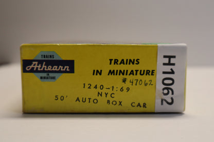 Athearn HO 1240 - 50' Auto Box Car "New York Central" #47062 Kit (Built) -Open Box-H1062