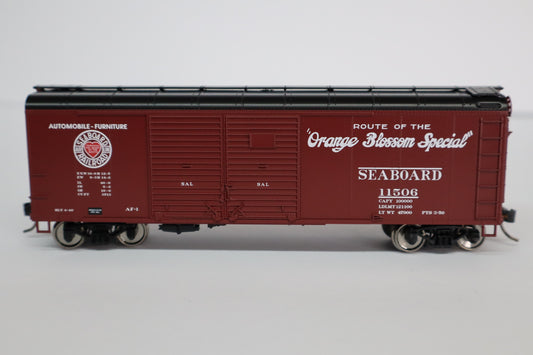 Bowser HO 43343 - X31 Round Roof Box Car "Seaboard Air Line" #11506 (4-Dr, Flush Roof) Orange Blossom