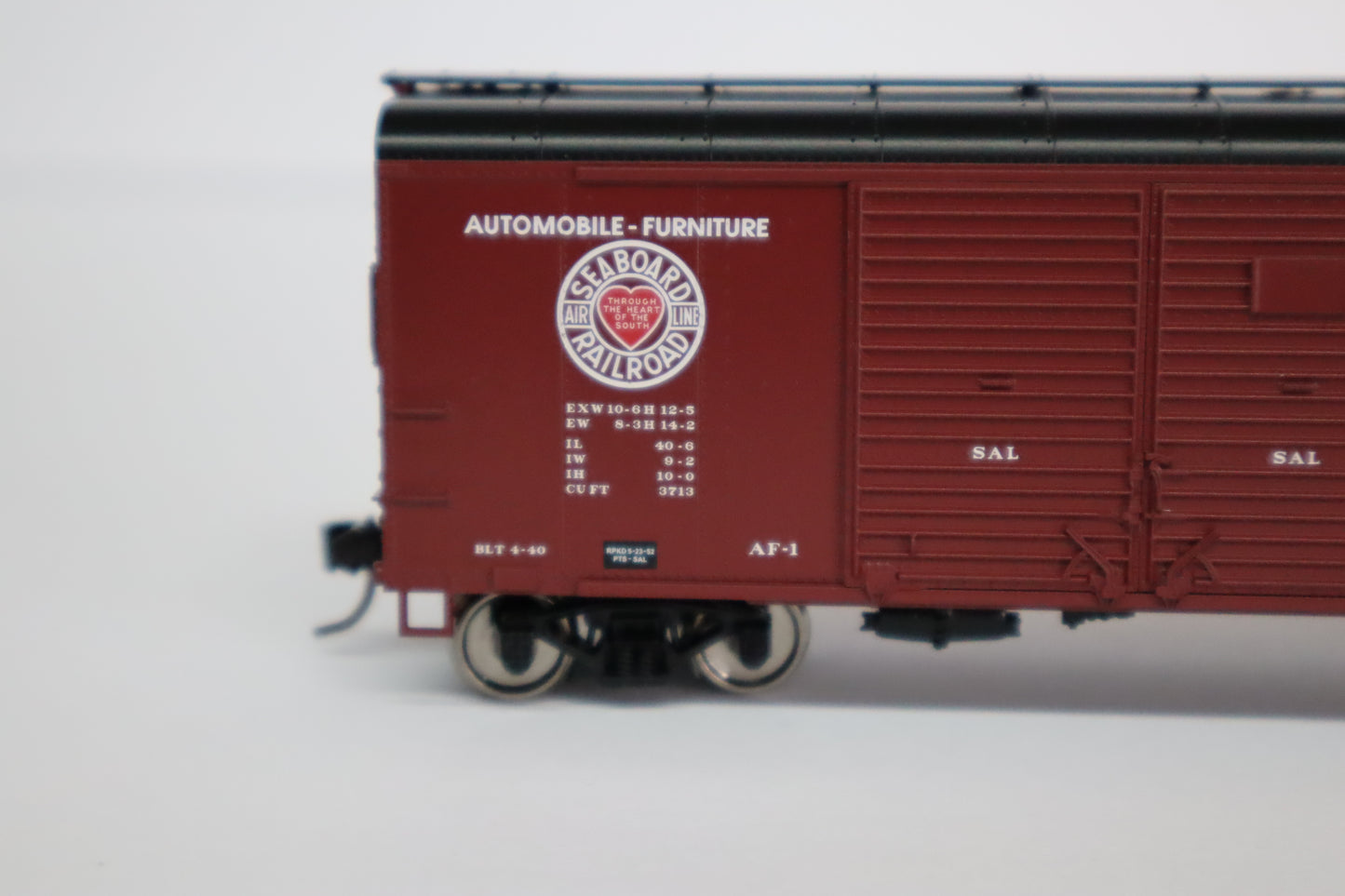 Bowser HO 43344 - X31 Round Roof Box Car "Seaboard Air Line" #11560 (4-Dr, Flush Roof) Orange Blossom