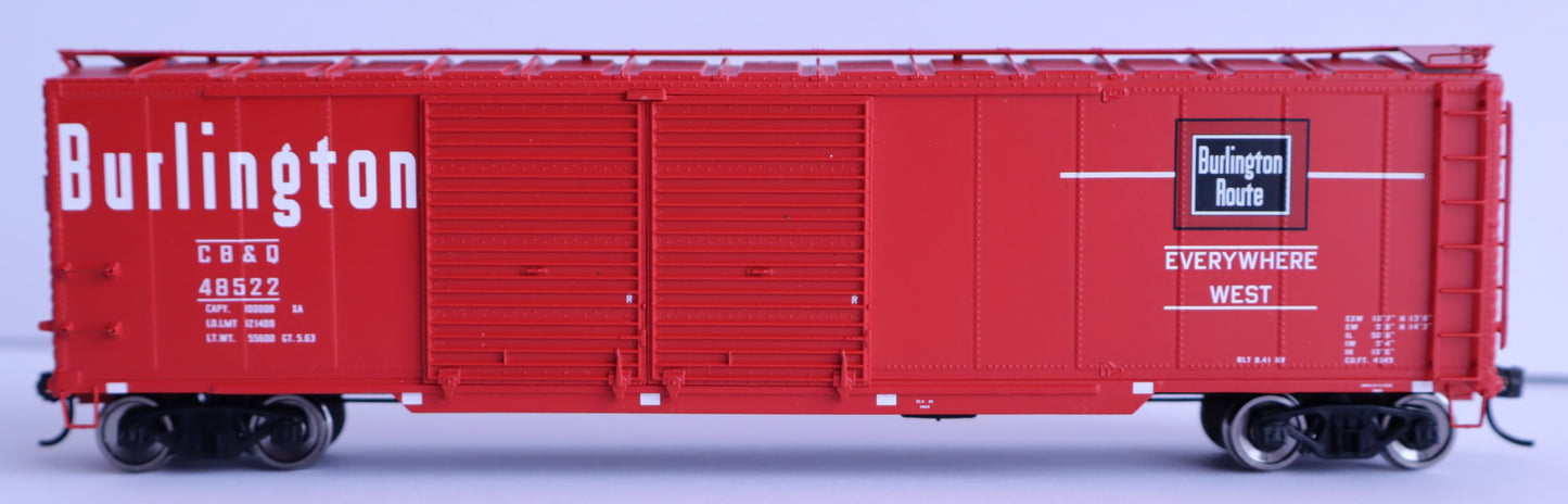 Walthers HO 920-101673 - Proto - 50' AAR Double-Door Boxcar "Chicago, Burlington & Quincy" #48522