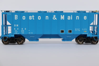 Atlas AHO-20007115 HO PORTEC 3000 COVERED HOPPER BOSTON & MAINE #5200