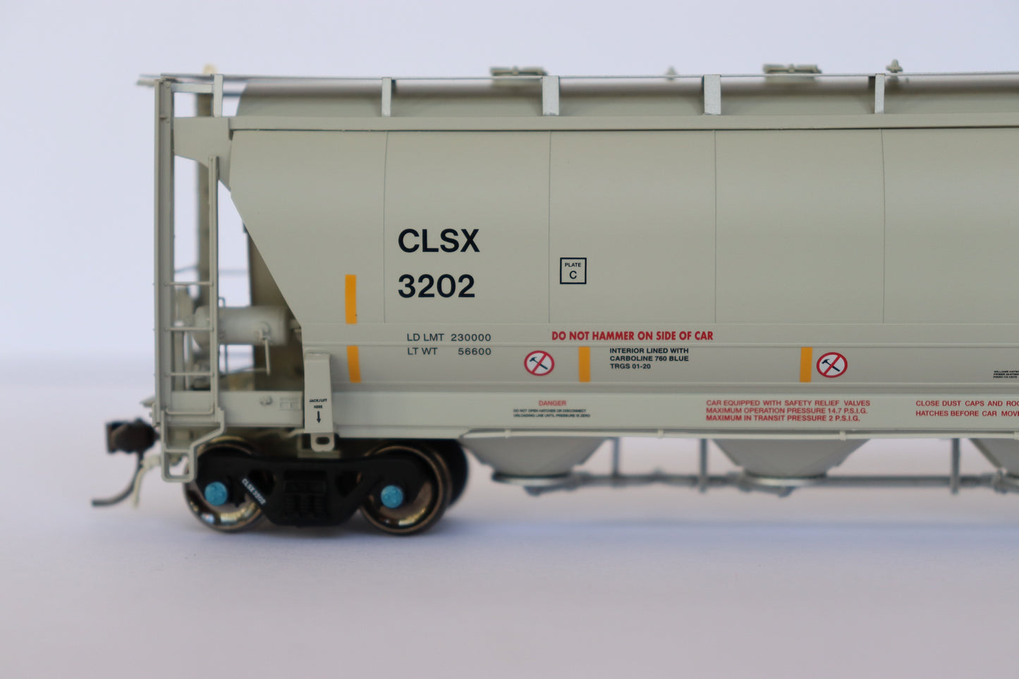 Atlas HO 20006851  - Trinity 3230 Covered Hopper Car "Cargill Salt" #3207 (CLSX)