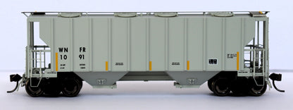 Atlas AHO-20007125 HO PORTEC 3000 COVERED HOPPER WINIFREDE RR [WNFR] #1091