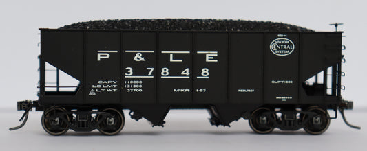 MTH HO 80-97053 - USRA 55-Ton Steel Twin Hopper Car "P&LE" #37848 -Open Box-M2608