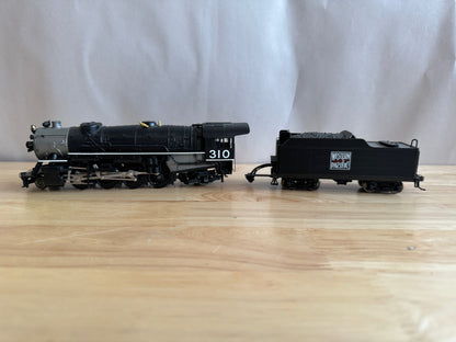 Broadway Limited HO 224 MK-60 2-8-2 Western Pacific #310-Open Box-M1456