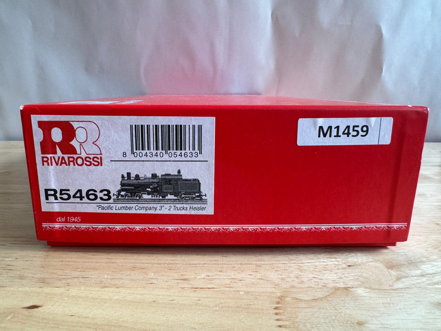 Rivarossi R5463 HO Scale "Pacific Lumber Company 3" 2-Truck Heisler-Open Box-M1459