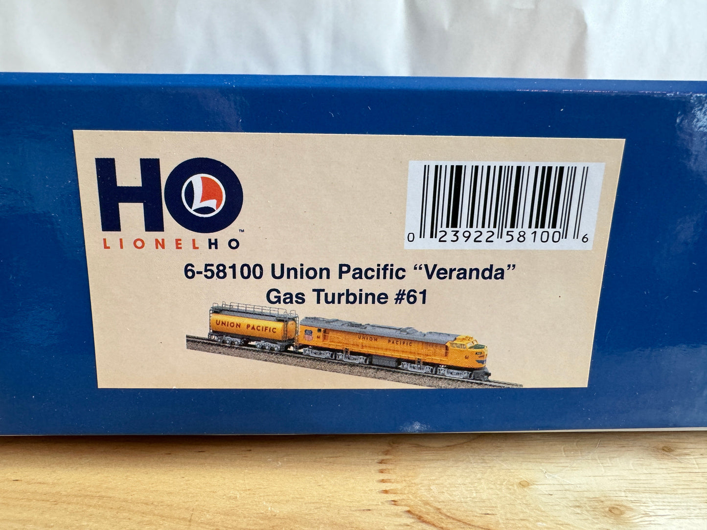 Lionel 6-58100 HO Scale Veranda Gas Turbine "Union Pacific" #61-Open Box-M1474