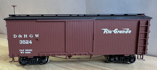 Bachmann 27018 On30 "Denver & Rio Grande Western" Wood Boxcar #3524-Open Box-M1443