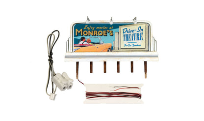 Woodland Scenics HO JP5794 - Just Plug - Billboard Monroe's Drive-In