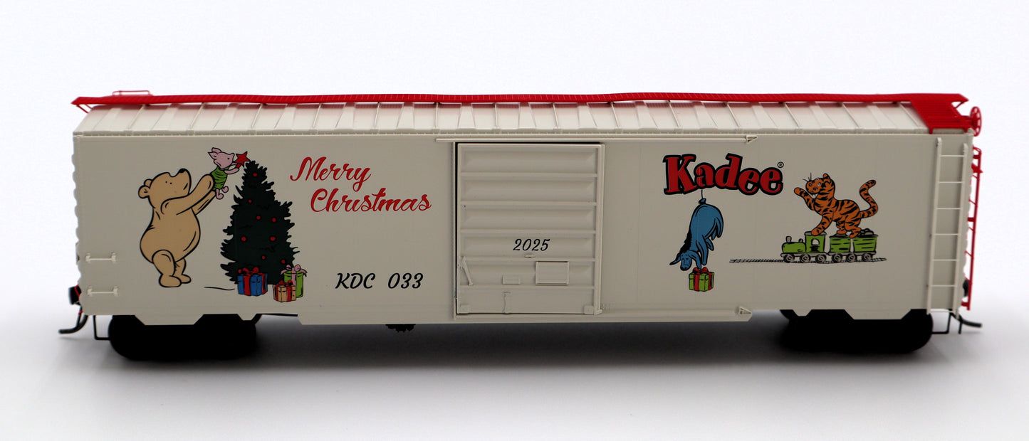Kadee HO 6933 - 50' PS-1 2025 Christmas Box Car "Winnie-the-Pooh and Friends" #033 (Red)