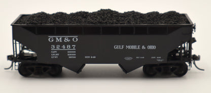 Kadee HO 7525 - 50 Ton 2-Bay Open Hopper "Gulf, Mobile, & Ohio" #32487 (AAR Standard)