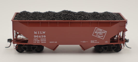 Kadee HO 7527 - 50 Ton 2-Bay Open Hopper "Chicago, Milwaukee, St. Paul, & Pacific" #96438 (AAR Standard)