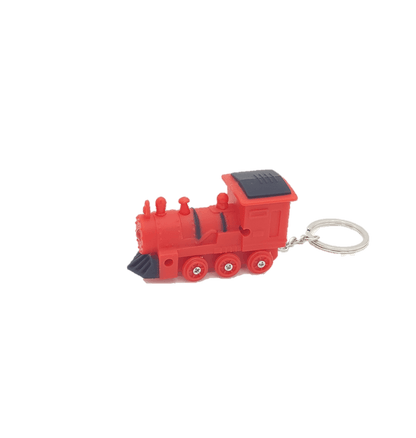 Keychain - Steam Engine (Red) 