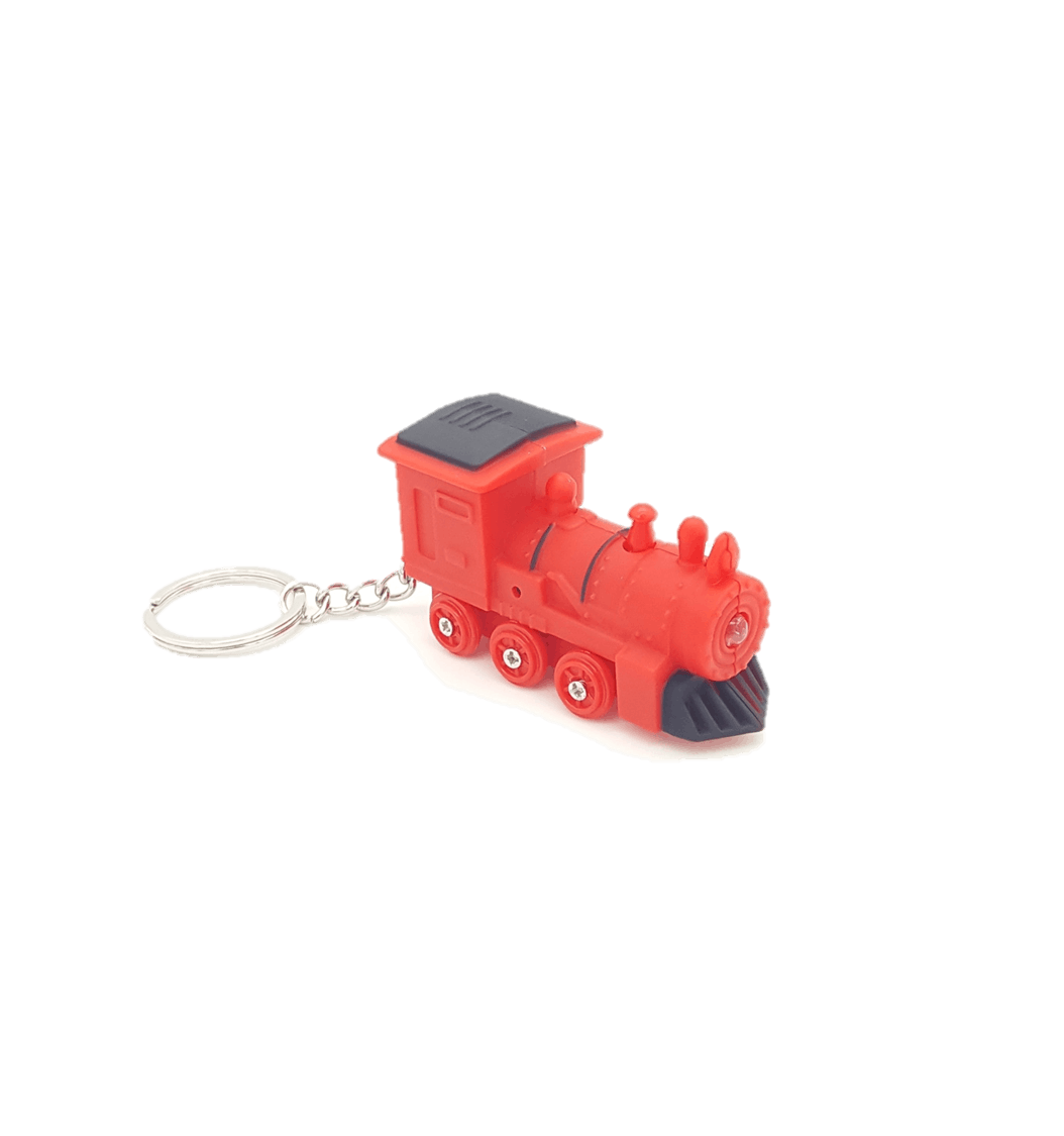 Keychain - Steam Engine (Red) 