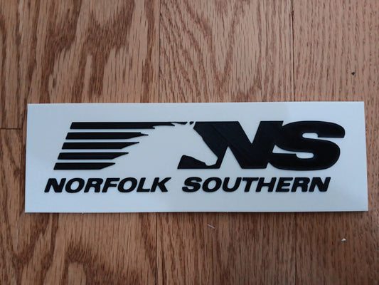 Trackside 3D 19 - 3D Printed Railroad Signs "Norfolk Southern"