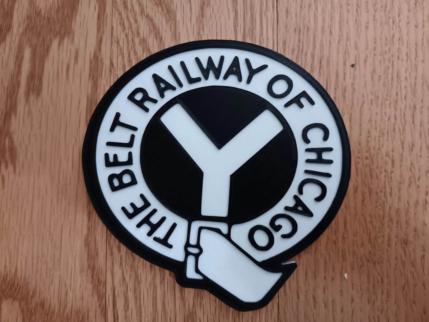 Trackside 3D 22 - 3D Printed Railroad Signs "The Belt Railway of Chicago"