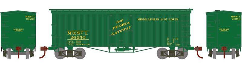 Athearn HO 2352 - Roundhouse - 36' Old Time Box Car "Minneapolis and St. Louis" #26250