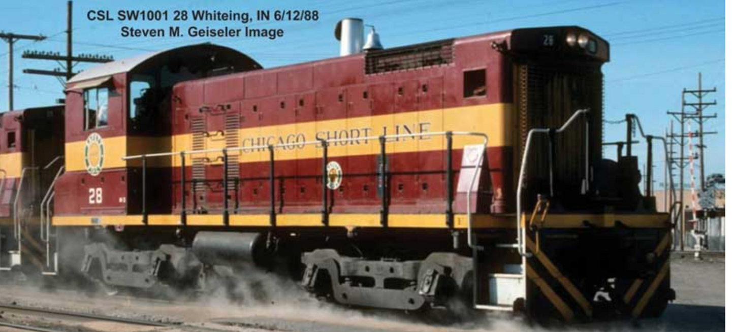 Bowser HO 60614 - SW-1001 Diesel Locomotive "Chicago Short Line" #29 (Maroon/Yello)