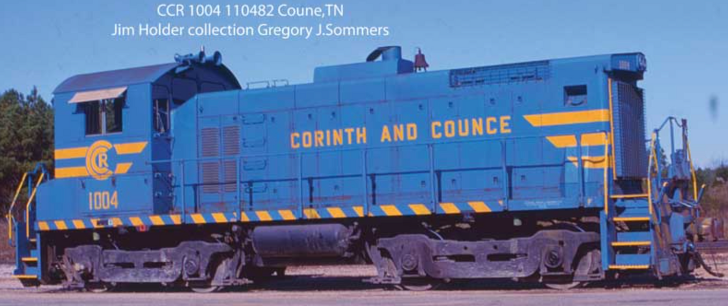 Bowser HO 60627 - SW-1001 Diesel Locomotive "Corinth & Counce" #1004 (Blue/Yellow)