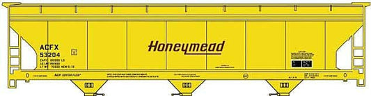 Accurail HO 81762 - Kit - ACF 47' 3-Bay Center-Flow Covered Hopper "Honeymead" #53204 (yellow, brown)