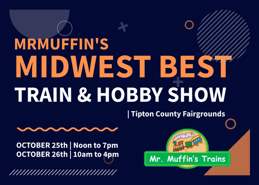 MrMuffin's Midwest Best Train and Hobby Show - 2 Tables for Exhibitors