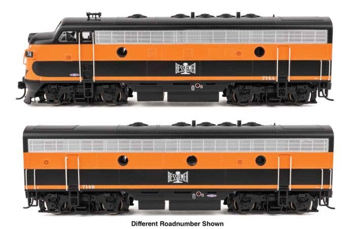 Walthers HO 910-21400 - Mainline - EMD F7 Diesel Locomotive "Bessemer & Lake Erie" #714A/B (ESU Sound & DCC)