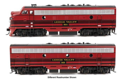 Walthers HO 910-11406 - Mainline - EMD F7 Diesel Locomotive "Lehigh Valley" #566/567 (Standard DC)