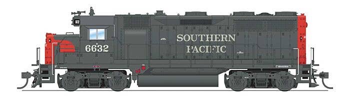 Broadway Limited Imports HO 8932 - EMD GP35 Low Nose Diesel Locomotive "Southern Pacific" #6643 (grey, red, Roadnumber on Nose) w/DCC/Paragon4Sound