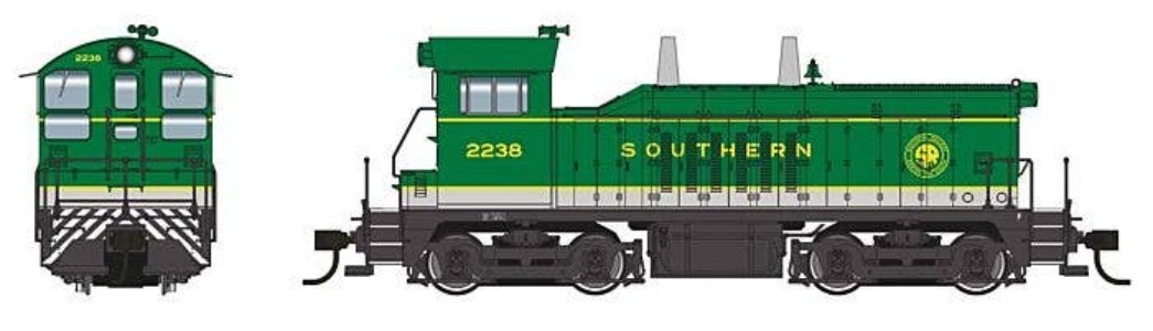 Walthers HO 920-50509 - Proto - EMD NW2 Diesel Locomotive "Southern" #2238 (Standard DC)