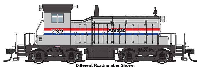 Walthers HO 910-9236 - Mainline - EMD SW1 Diesel Locomotive "Amtrak " #732 (Standard DC)