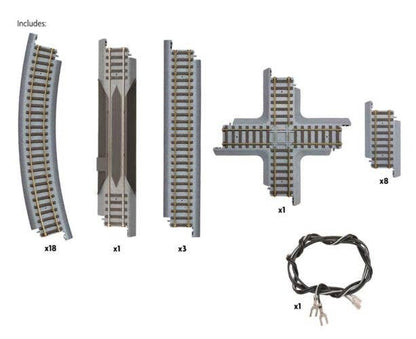 Walthers HO 931-1366 - Trainline - Power-Loc Track™ Figure-8 Set