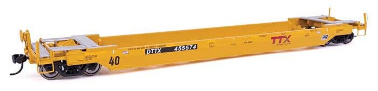 Walthers HO 920-109143 - Proto - 40’ Gunderson Rebuilt All-Purpose Well Car "TTX" #455643 (New Logo/Forward Thinking) DTTX