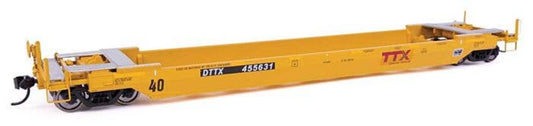 Walthers HO 920-109150 - Proto - 40’ Gunderson Rebuilt All-Purpose Well Car "TTX" #455631 (New Logo/Patch)DTTX