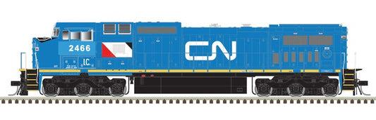 Atlas HO 10004481 - Master Dash 8-40 CW Locomotive - 'Canadian National (IC)' - Silver Model - Sound Ready - #2466