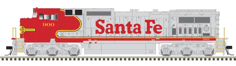 Atlas HO 10004494 - Master Dash 8-40 CW Locomotive - 'Santa Fe' - Silver Model - Sound Ready - #915