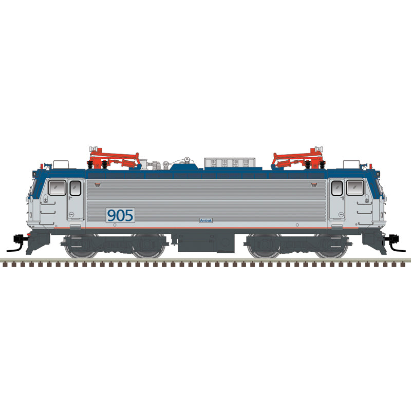 Atlas HO 10004633 - Master - Silver Model - AEM-7 Diesel Locomotive "Amtrak Phase V" #905 (no Travelmark)