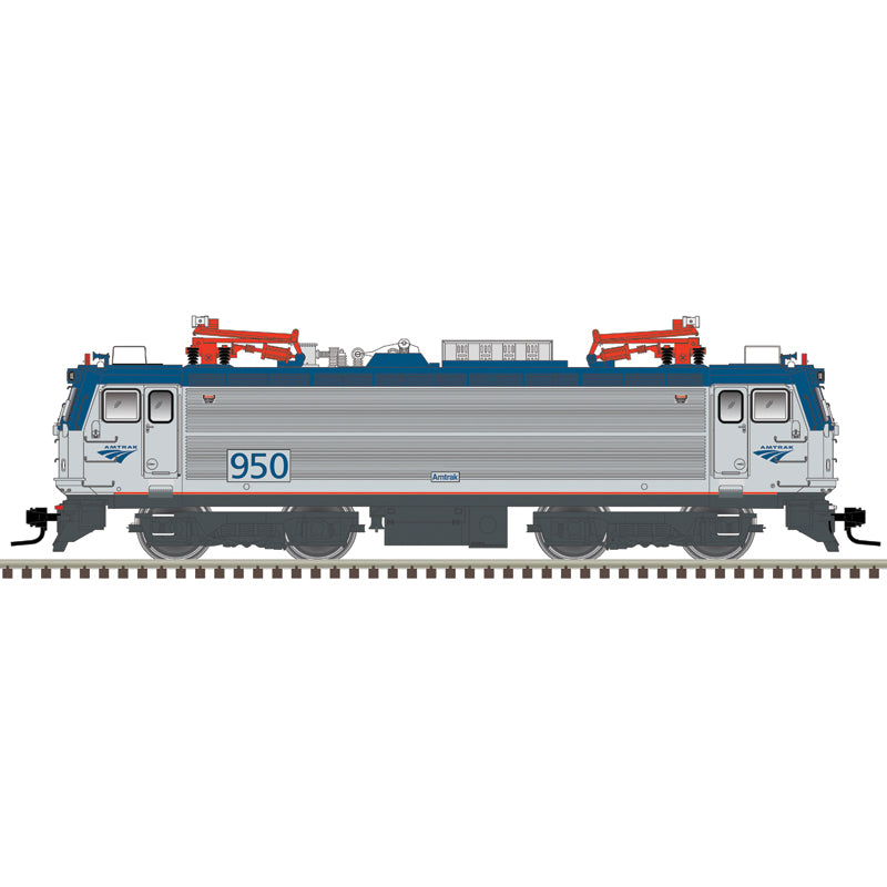 Atlas HO 10004636 - Master - Silver Model - AEM-7 Diesel Locomotive "Amtrak Phase V " #933 (with Travelmark)