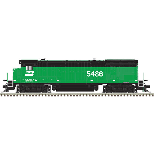 Atlas HO 10 004 703 - Master HO B23/30-7 Locomotive-Burlington Northern  Road Number 5486-Silver Model - Sound Ready