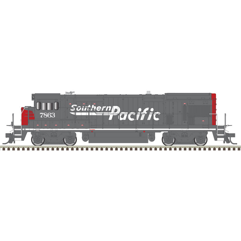 Atlas HO 10 004 708 - Master HO B23/30-7 Locomotive-Southern Pacific (Speed Lettering) Road Number 7863- Silver Model - Sound Ready