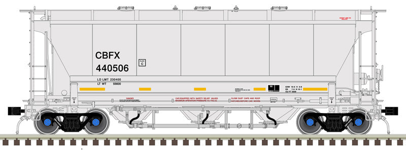 Atlas HO 20006843 - Trinity 3230 Covered Hopper Car "CIT Group" #440512 (CBFX)