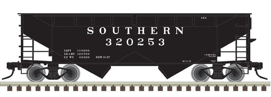 Atlas HO 20 007 430 - Trainman - 2-Bay Offset Hopper Car "Southern" #320101