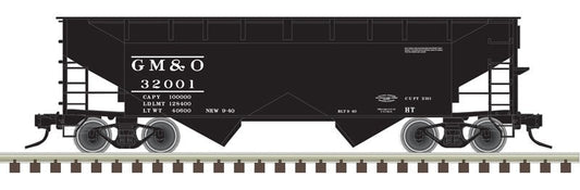 Atlas HO 20 007 433 - Trainman - 2-Bay Offset Hopper Car "Gulf, Mobile & Ohio" #32001